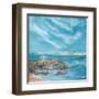 Into the Horizon Square II-Julie DeRice-Framed Art Print