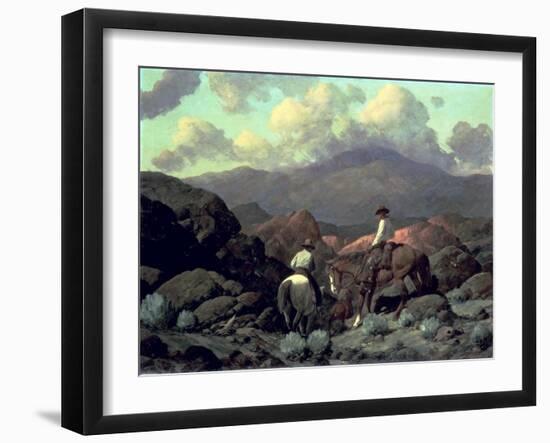 Into the Jackson Hole Country, 1937-Frank Tenney Johnson-Framed Giclee Print