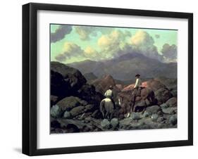 Into the Jackson Hole Country, 1937-Frank Tenney Johnson-Framed Giclee Print