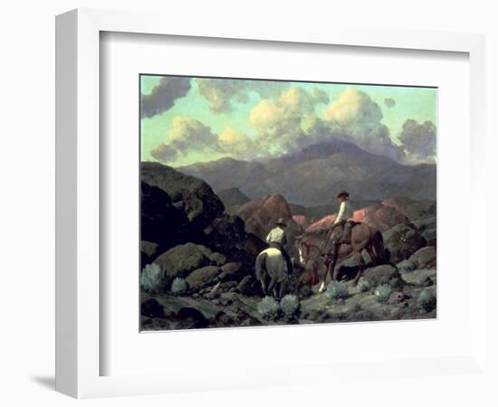 Into the Jackson Hole Country, 1937-Frank Tenney Johnson-Framed Giclee Print