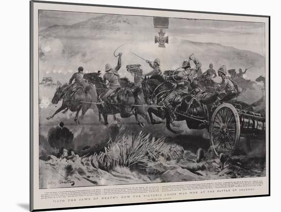 Into the Jaws of Death, How the Victoria Cross Was Won at the Battle of Colenso-John Charlton-Mounted Giclee Print