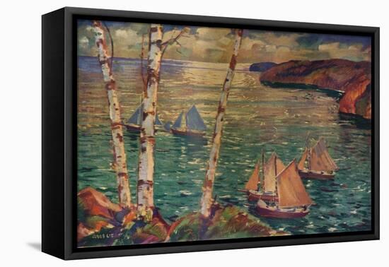 'Into the Morning', c1920-Jonas Lie-Framed Stretched Canvas