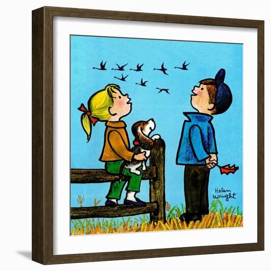 Into the Wild Blue Yonder - Jack & Jill-Helen Wright-Framed Giclee Print