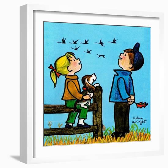 Into the Wild Blue Yonder - Jack & Jill-Helen Wright-Framed Giclee Print