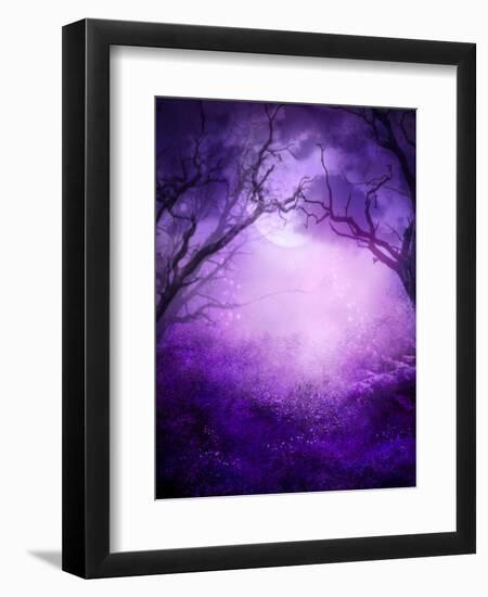 Into the Woodlands-indigocrow-Framed Art Print