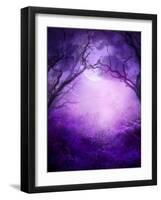 Into the Woodlands-indigocrow-Framed Art Print