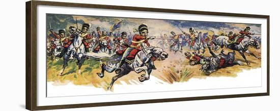 "Into Them, Greys!" the Charge of the Union-Derek Charles Eyles-Framed Giclee Print