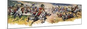 "Into Them, Greys!" the Charge of the Union-Derek Charles Eyles-Mounted Giclee Print