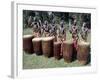 Intore Drummer Plays at Butare,In the Days of Monarchy in Rwanda-Nigel Pavitt-Framed Photographic Print