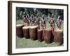 Intore Drummer Plays at Butare,In the Days of Monarchy in Rwanda-Nigel Pavitt-Framed Photographic Print