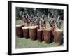 Intore Drummer Plays at Butare,In the Days of Monarchy in Rwanda-Nigel Pavitt-Framed Photographic Print