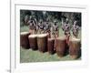 Intore Drummer Plays at Butare,In the Days of Monarchy in Rwanda-Nigel Pavitt-Framed Photographic Print