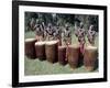 Intore Drummer Plays at Butare,In the Days of Monarchy in Rwanda-Nigel Pavitt-Framed Photographic Print