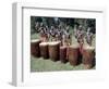 Intore Drummer Plays at Butare,In the Days of Monarchy in Rwanda-Nigel Pavitt-Framed Photographic Print