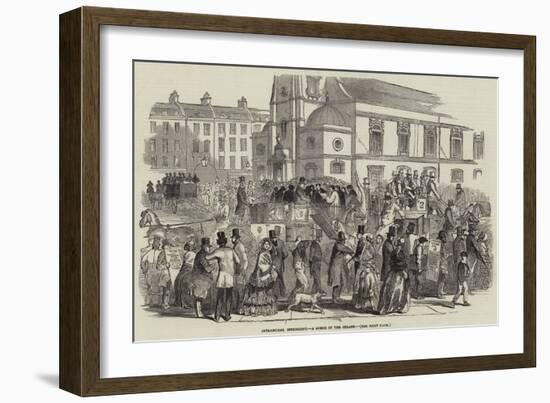 Intramural Interment, a Scene in the Strand-null-Framed Giclee Print