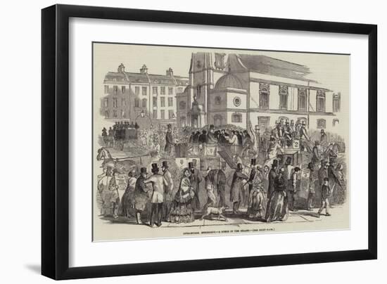 Intramural Interment, a Scene in the Strand-null-Framed Giclee Print