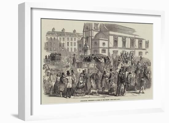 Intramural Interment, a Scene in the Strand-null-Framed Giclee Print