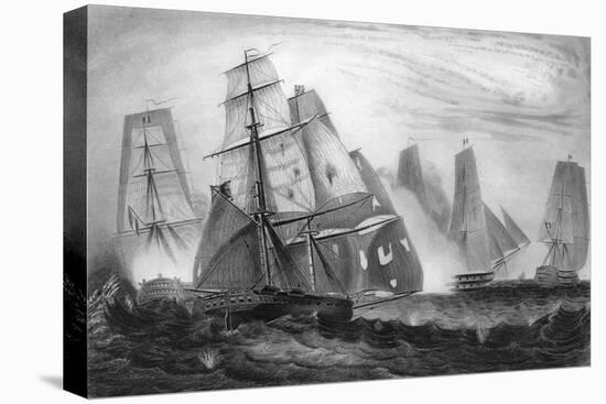 Intrepid Behaviour of Captain Charles Napier, 15 April 1809-George Greatbatch-Stretched Canvas