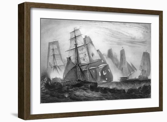 Intrepid Behaviour of Captain Charles Napier, 15 April 1809-George Greatbatch-Framed Giclee Print