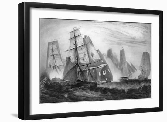 Intrepid Behaviour of Captain Charles Napier, 15 April 1809-George Greatbatch-Framed Giclee Print