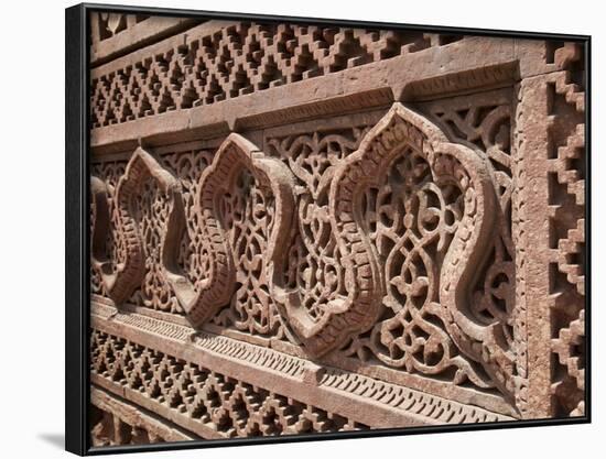 Intricate Carving, Qutb Complex, Delhi, India, Asia-Martin Child-Framed Photographic Print