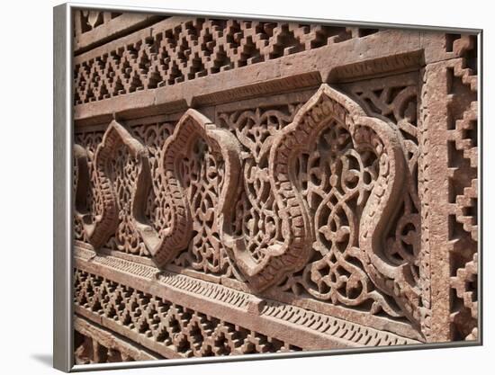 Intricate Carving, Qutb Complex, Delhi, India, Asia-Martin Child-Framed Photographic Print