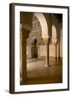 Intricate Islamic Design at Medersa Ben Youssef-Simon Montgomery-Framed Photographic Print