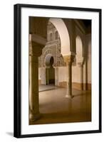 Intricate Islamic Design at Medersa Ben Youssef-Simon Montgomery-Framed Photographic Print