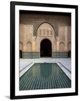 Intricate Islamic Design at Medersa Ben Youssef-Simon Montgomery-Framed Photographic Print