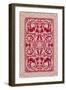 Intricate Pattern in Red and White-null-Framed Art Print