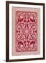 Intricate Pattern in Red and White-null-Framed Art Print