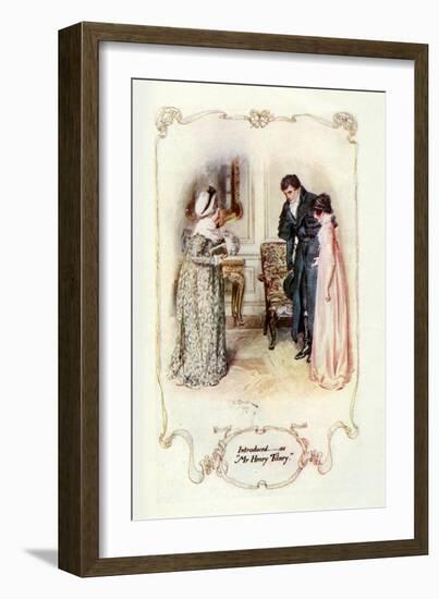 Introduced.....as Mr Henry Tilney, 1907-Charles Edmund Brock-Framed Giclee Print