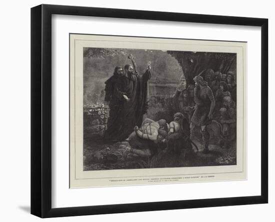 Introduction of Christianity into Britain-James Elder Christie-Framed Giclee Print