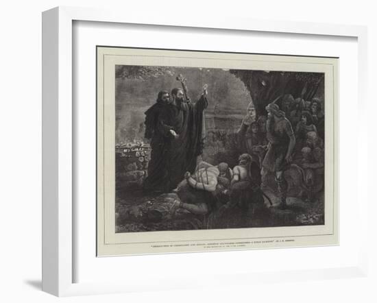 Introduction of Christianity into Britain-James Elder Christie-Framed Giclee Print