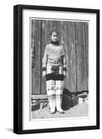 Inuit Girl Posing-Angelo Cozzi-Framed Giclee Print