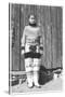 Inuit Girl Posing-Angelo Cozzi-Stretched Canvas