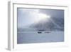 Inuit Hunter and His Dog Team Travelling on the Sea Ice, Greenland, Denmark, Polar Regions-Louise Murray-Framed Photographic Print