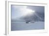 Inuit Hunter and His Dog Team Travelling on the Sea Ice, Greenland, Denmark, Polar Regions-Louise Murray-Framed Photographic Print