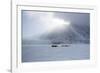 Inuit Hunter and His Dog Team Travelling on the Sea Ice, Greenland, Denmark, Polar Regions-Louise Murray-Framed Photographic Print