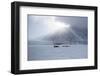 Inuit Hunter and His Dog Team Travelling on the Sea Ice, Greenland, Denmark, Polar Regions-Louise Murray-Framed Photographic Print