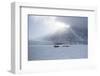 Inuit Hunter and His Dog Team Travelling on the Sea Ice, Greenland, Denmark, Polar Regions-Louise Murray-Framed Photographic Print