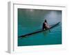 Inuit in Traditional Kayak, Greenland, Polar Regions-David Lomax-Framed Premium Photographic Print