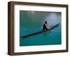 Inuit in Traditional Kayak, Greenland, Polar Regions-David Lomax-Framed Photographic Print