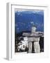 Inuit Inukshuk Stone Statue, Whistler Mountain Resort-Christian Kober-Framed Photographic Print