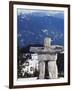 Inuit Inukshuk Stone Statue, Whistler Mountain Resort-Christian Kober-Framed Photographic Print