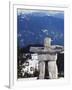 Inuit Inukshuk Stone Statue, Whistler Mountain Resort-Christian Kober-Framed Photographic Print