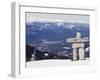 Inuit Inukshuk Stone Statue, Whistler Mountain Resort-Christian Kober-Framed Photographic Print