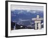 Inuit Inukshuk Stone Statue, Whistler Mountain Resort-Christian Kober-Framed Photographic Print