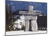 Inuit Inukshuk Stone Statue, Whistler Mountain Resort-Christian Kober-Mounted Photographic Print