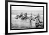 Inuit Killing Salmon with Spears-null-Framed Art Print